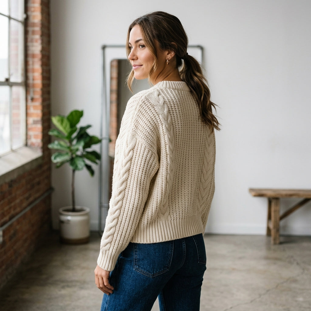 Cozy Cable Knit Sweater – Effortless Style for Every Season